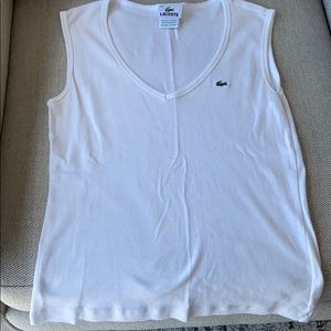 Women’s sleeveless white tank top